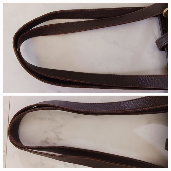 Vintage Dooney & Bourke Brown Leather Shoulder Bag - Picture 7 of 10